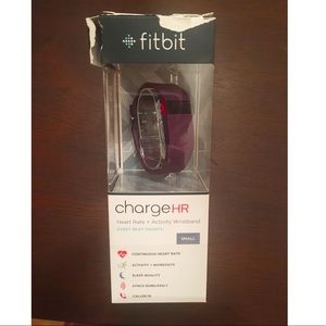 Plum FitBit Charge HR Size Small Perfect Condition